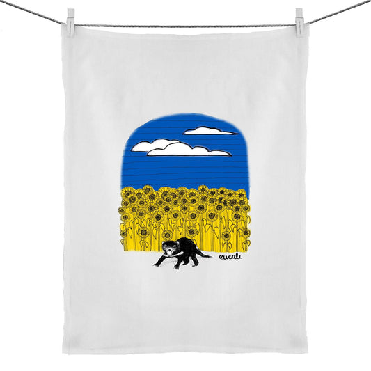 "For Ukraine, with love" Tea Towel