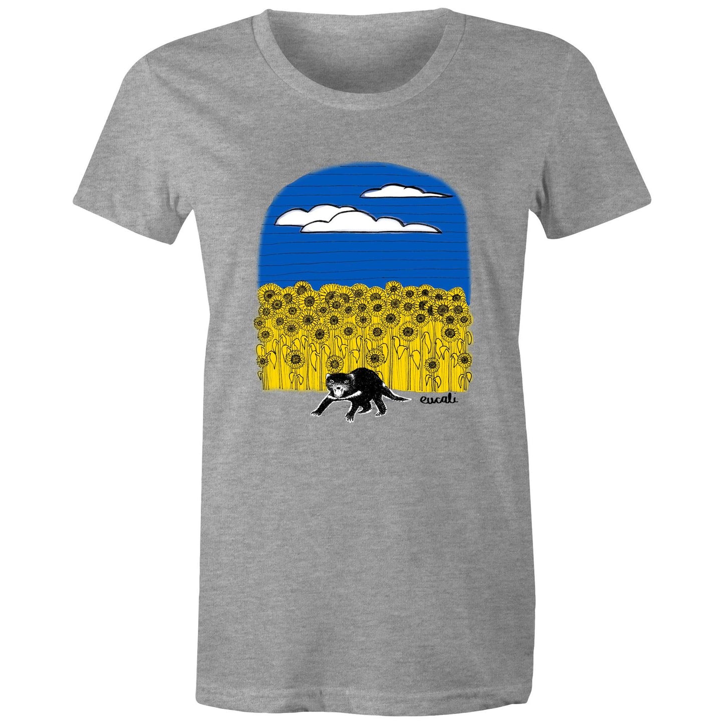 "For Ukraine, with love" T-Shirt (women's fit)