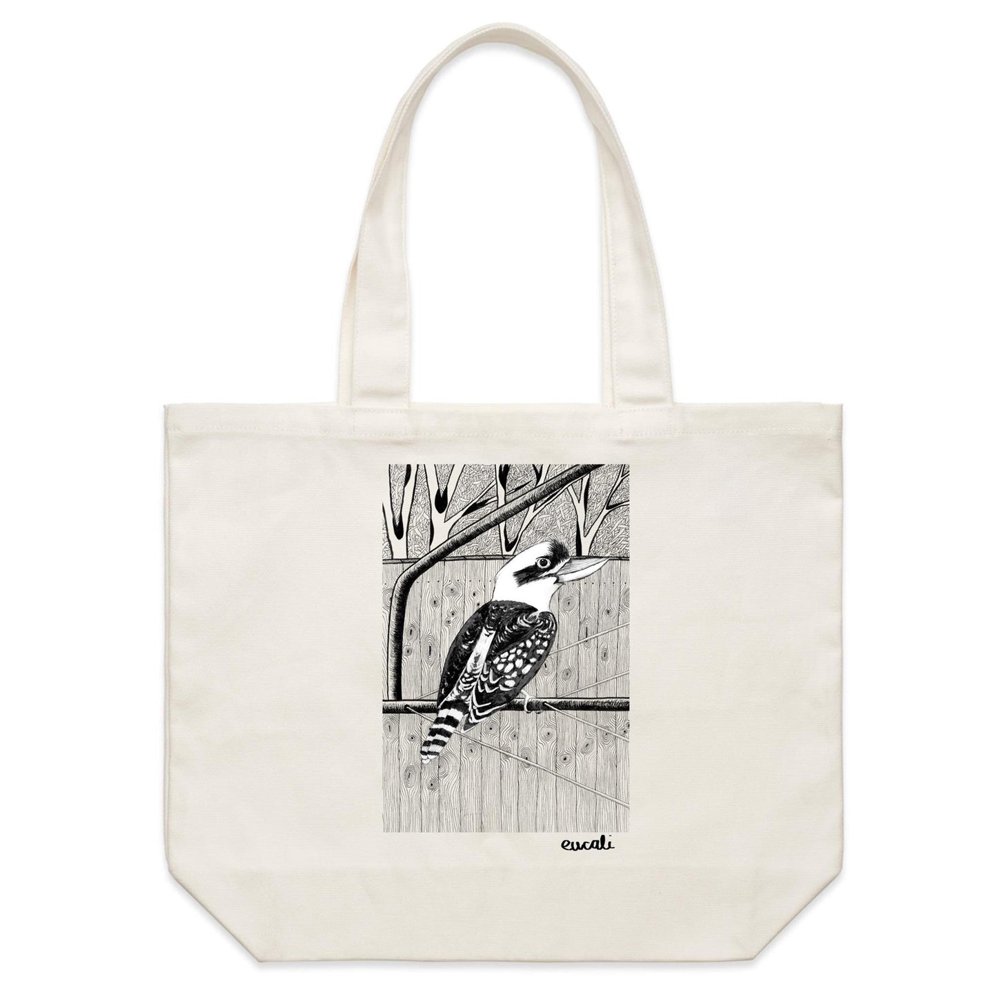 "MONOCHROME King of the Bush" Canvas Tote Bag