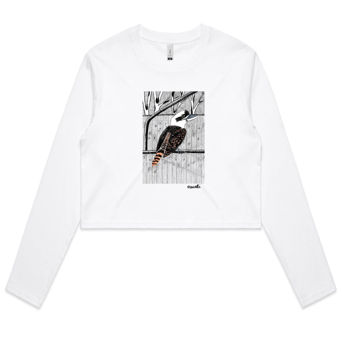 "King of the Bush" Long Sleeve Crop T-Shirt