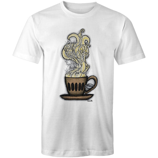 "PRECAFFEINATED Earl grey is my platonic life partner" T-Shirt (unisex fit)