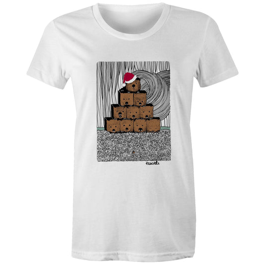 "CHRISTMAS Wombats³" T-Shirt (women's fit)