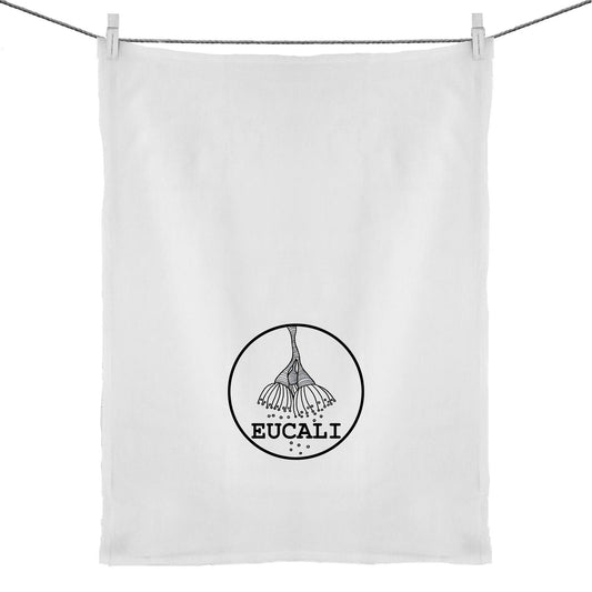 "MONOCHROME Eucali" Tea Towel