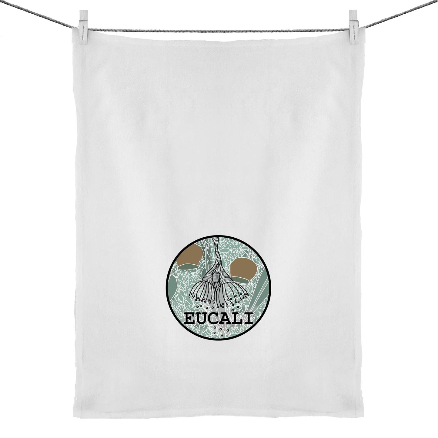 "Eucali, Bushland Paradise" Tea Towel