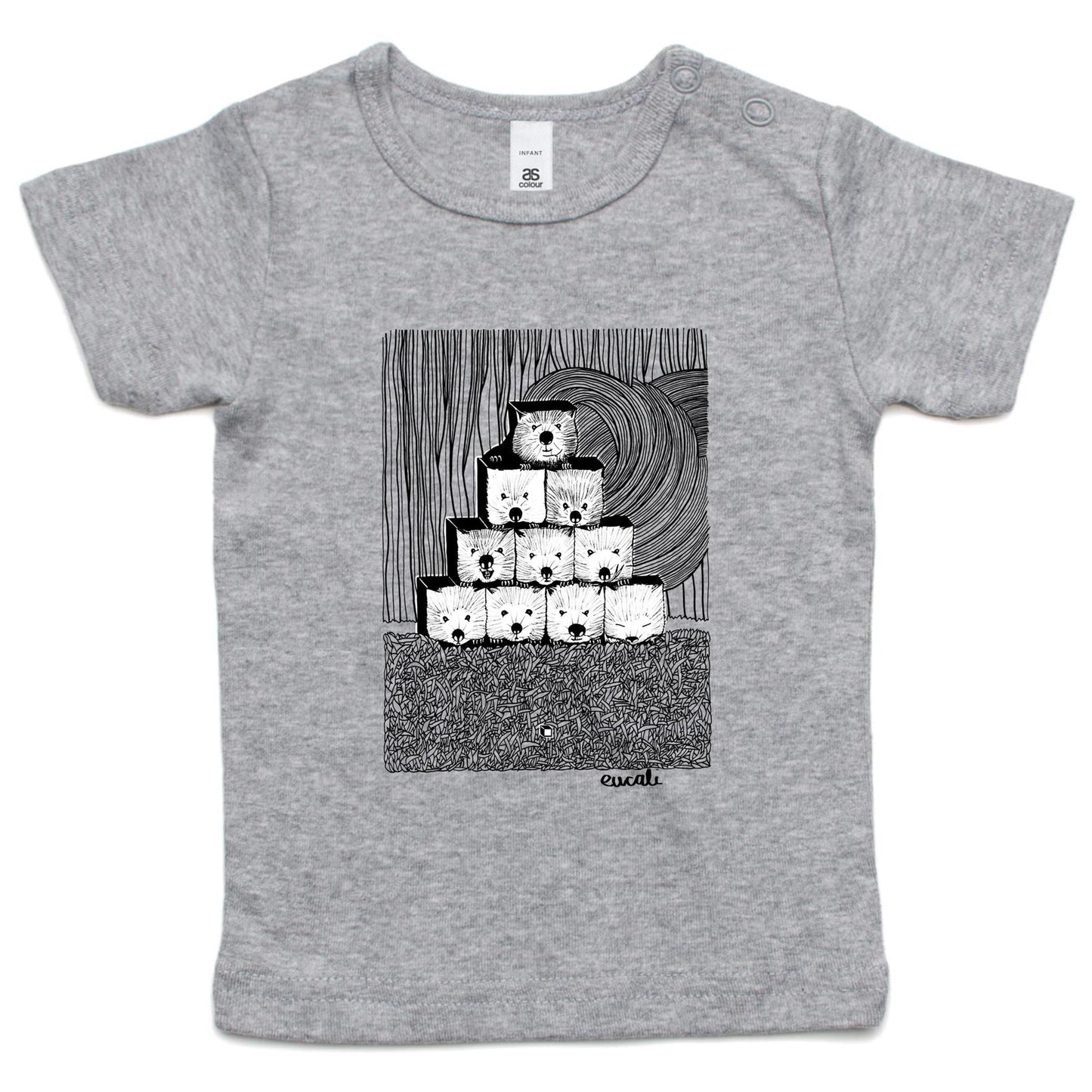 "MONOCHROME Wombats³" Infant T-Shirt