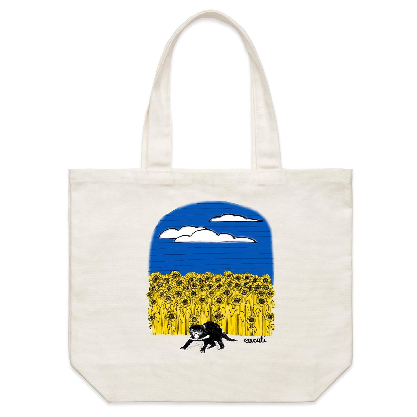 "For Ukraine, with love" Canvas Tote Bag