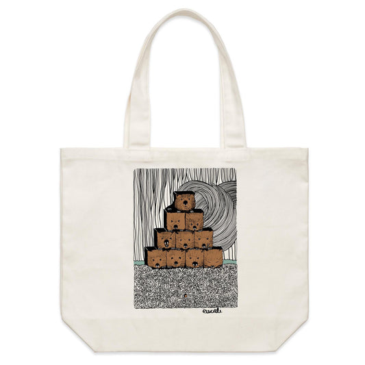 "Wombats³" Canvas Tote Bag