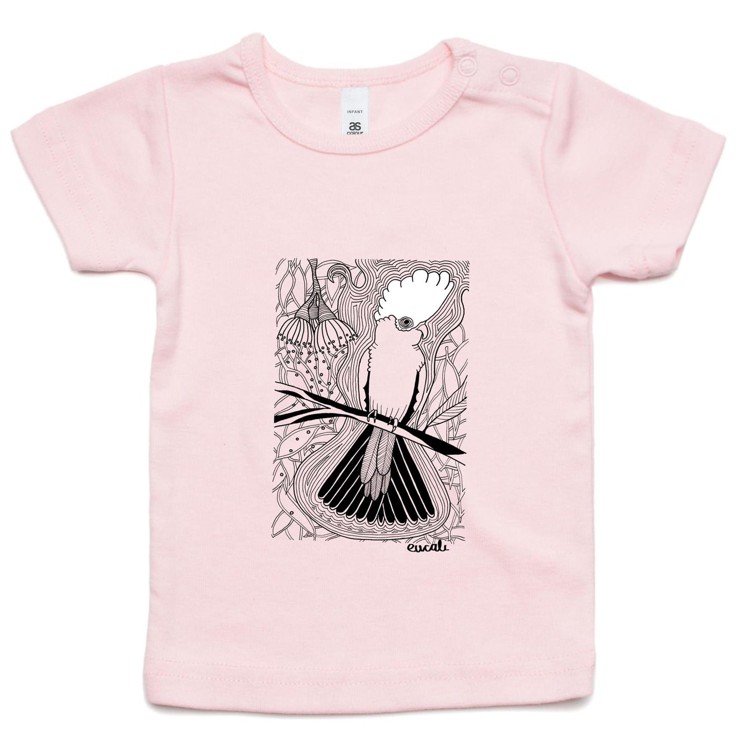 "MONOCHROME Flaming Galah" Infant T-Shirt