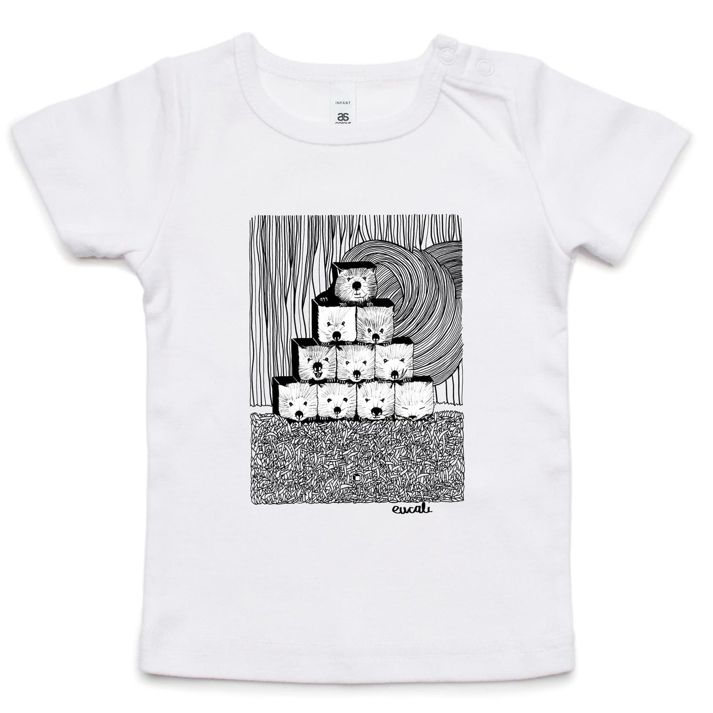 "MONOCHROME Wombats³" Infant T-Shirt