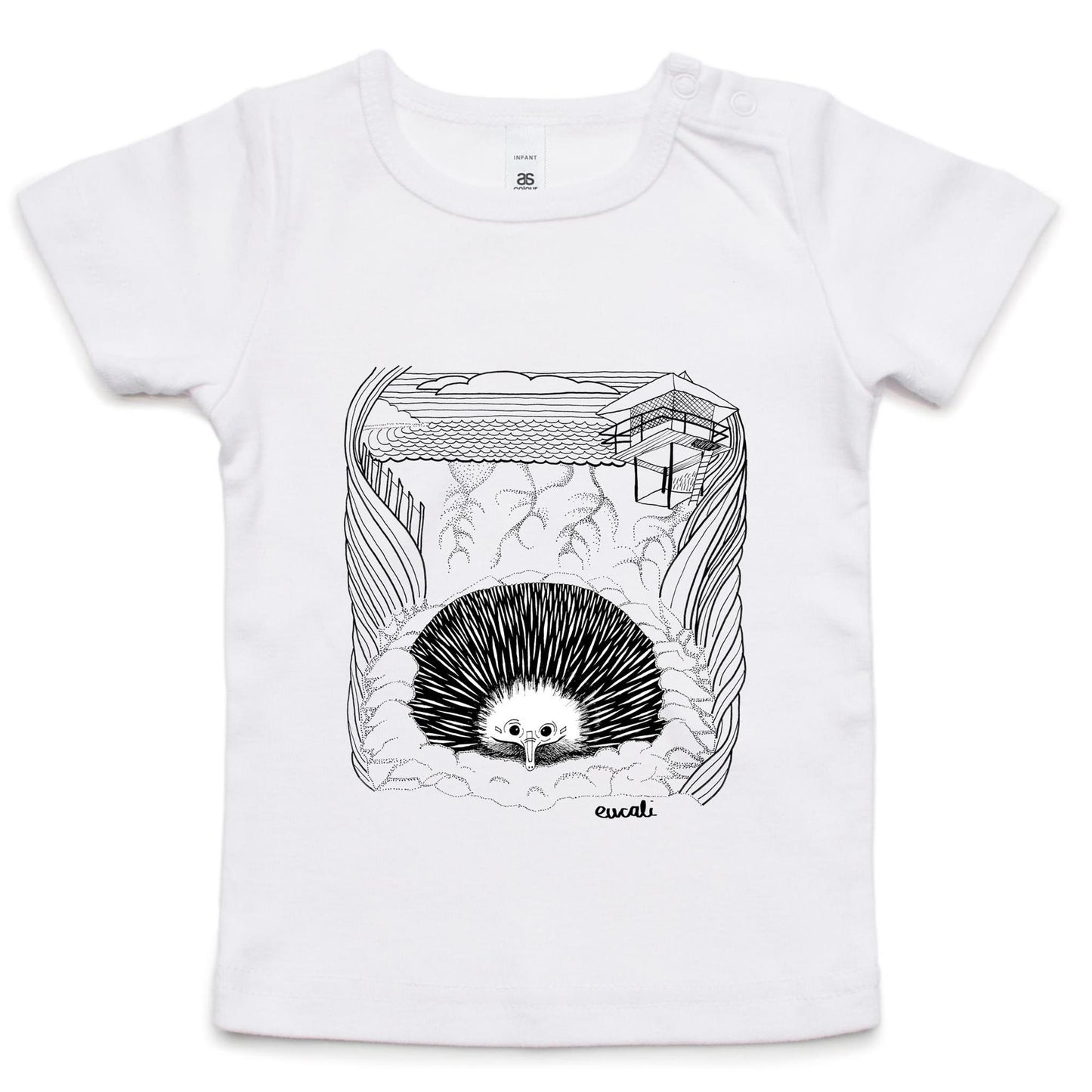 "MONOCHROME Echidna SLC" Infant T-Shirt