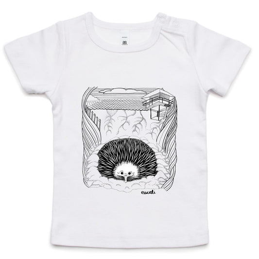 "MONOCHROME Echidna SLC" Infant T-Shirt