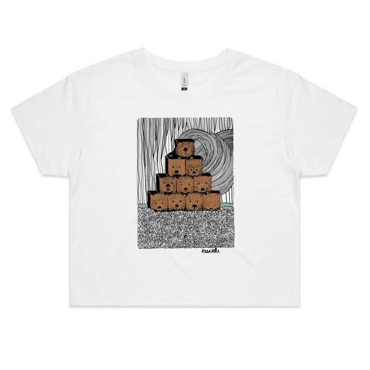 "Wombats³" Crop T-Shirt