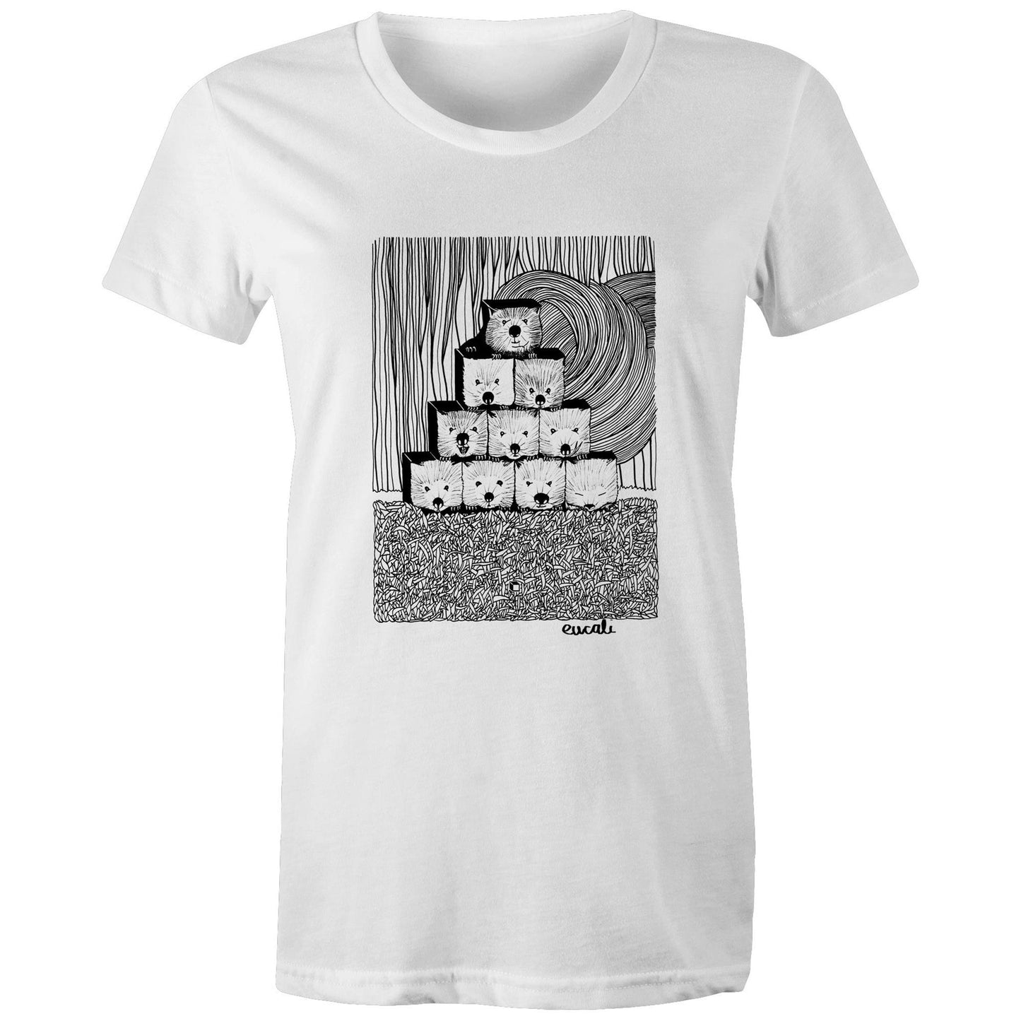 "MONOCHROME Wombats³" T-Shirt (women's fit)