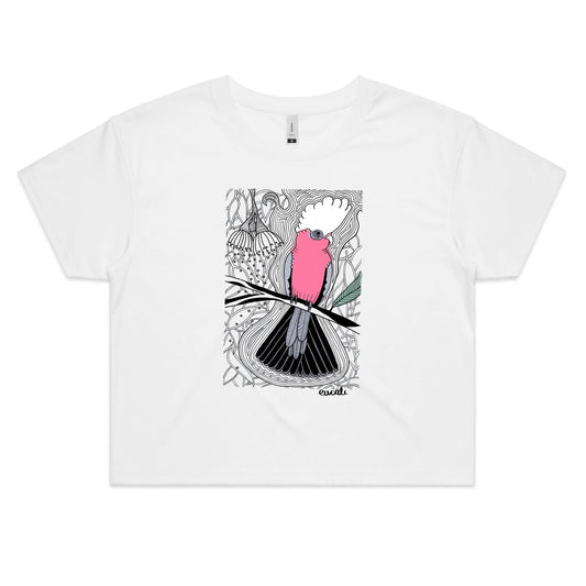 "Flaming Galah" Crop T-Shirt