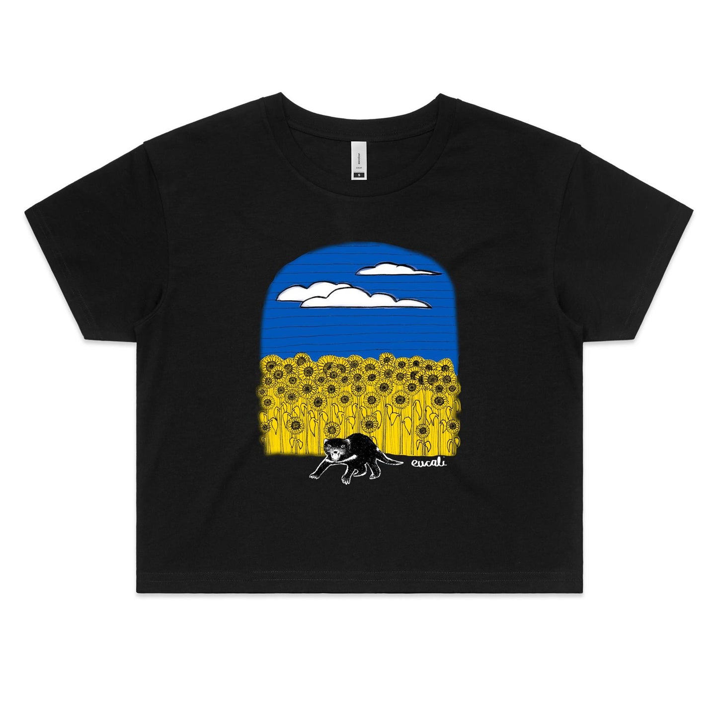 "For Ukraine, with love" Crop T-Shirt