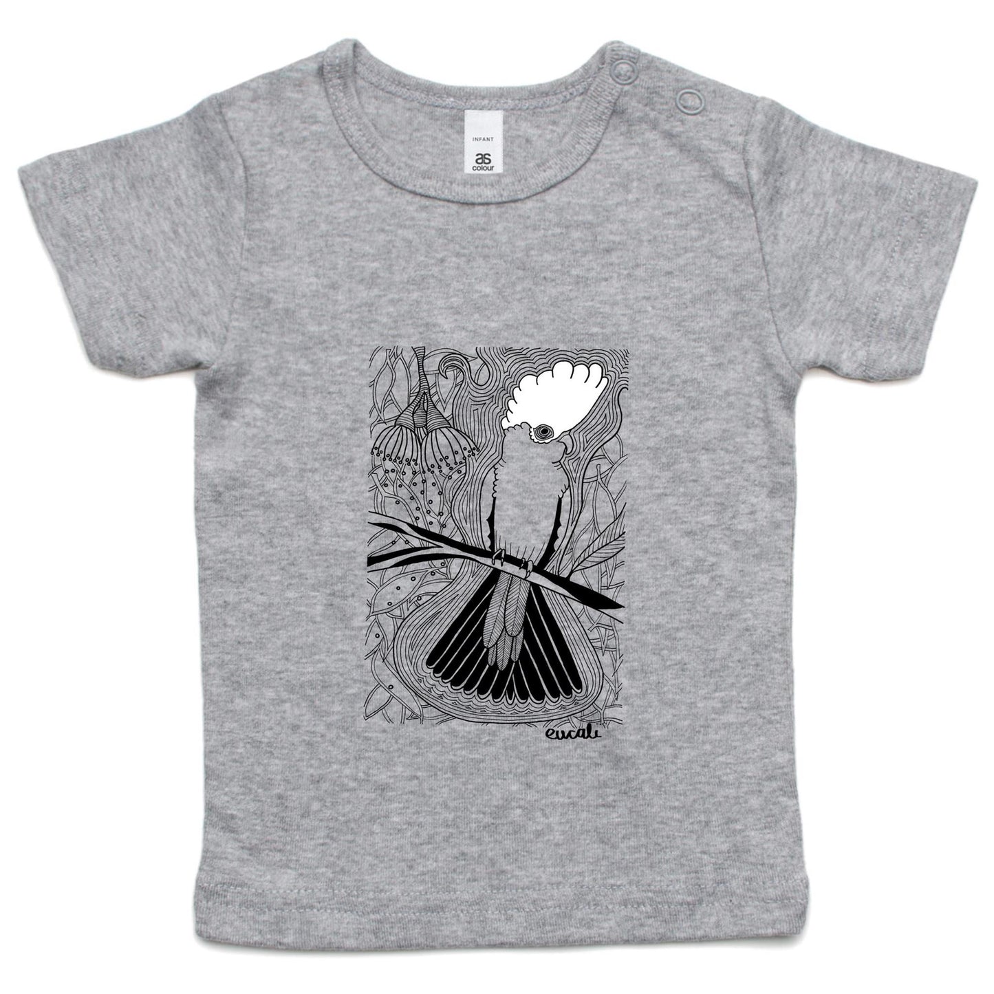 "MONOCHROME Flaming Galah" Infant T-Shirt