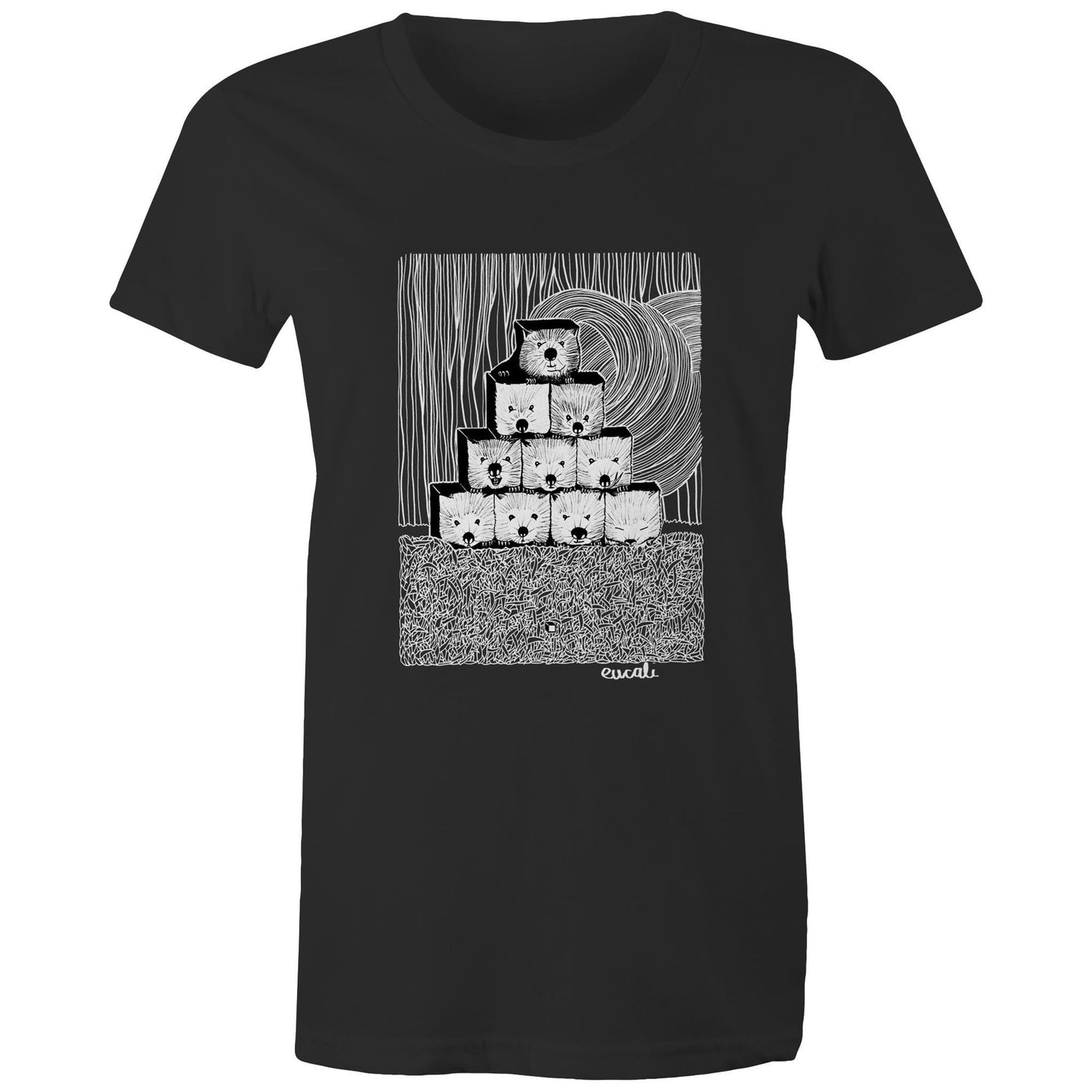 "MONOCHROME Wombats³" T-Shirt (women's fit)