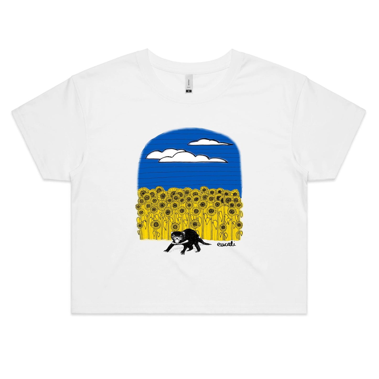 "For Ukraine, with love" Crop T-Shirt