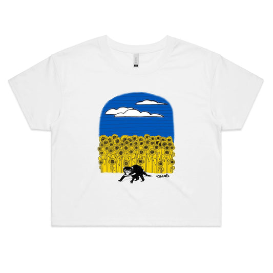 "For Ukraine, with love" Crop T-Shirt