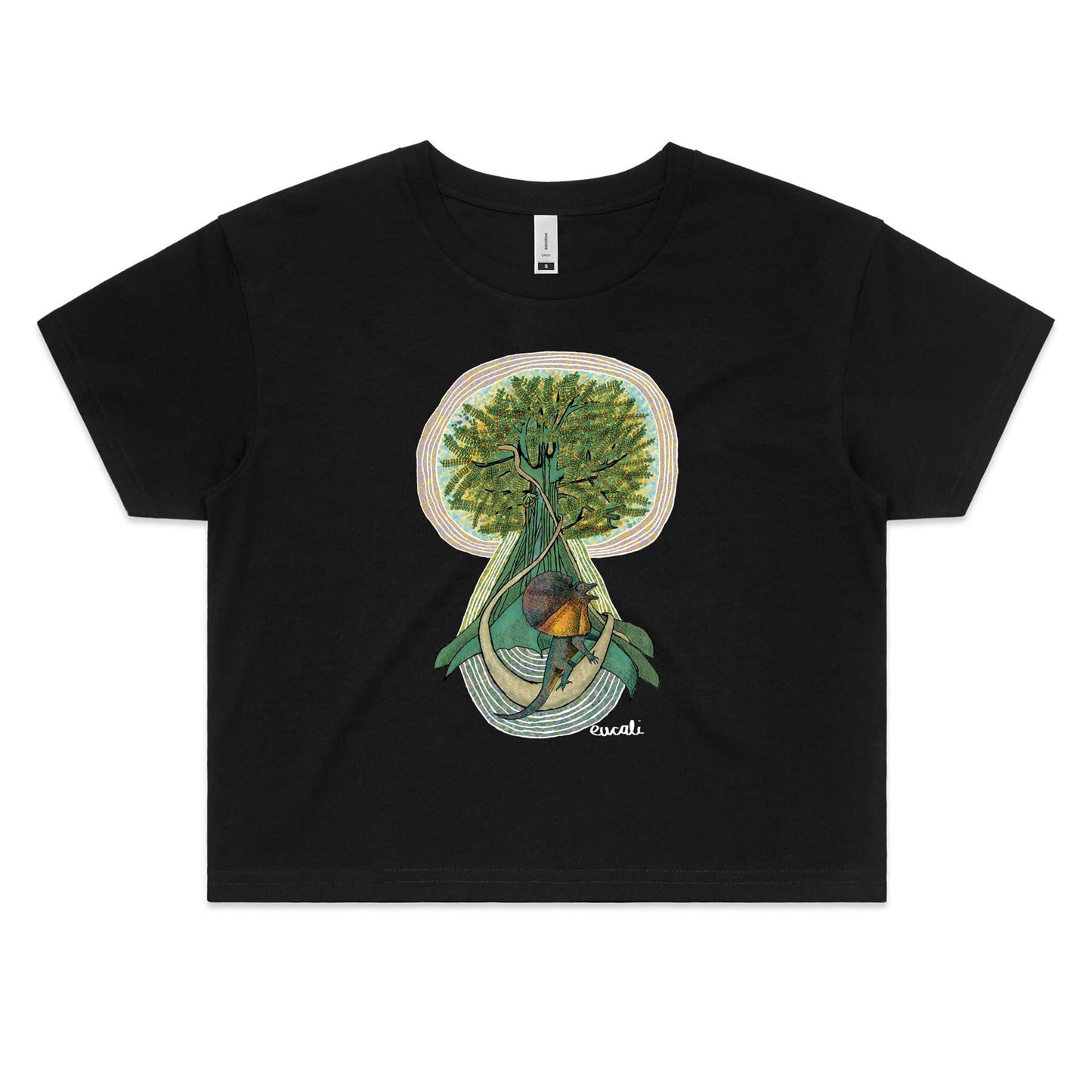 "Chlamydosaurus Kingii" Crop T-Shirt