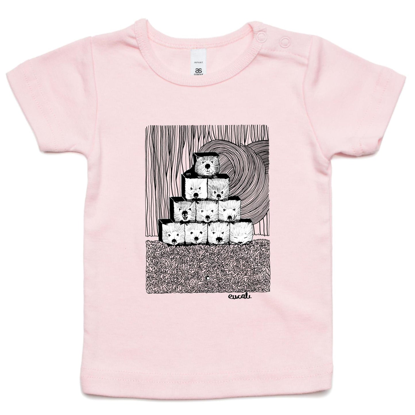 "MONOCHROME Wombats³" Infant T-Shirt