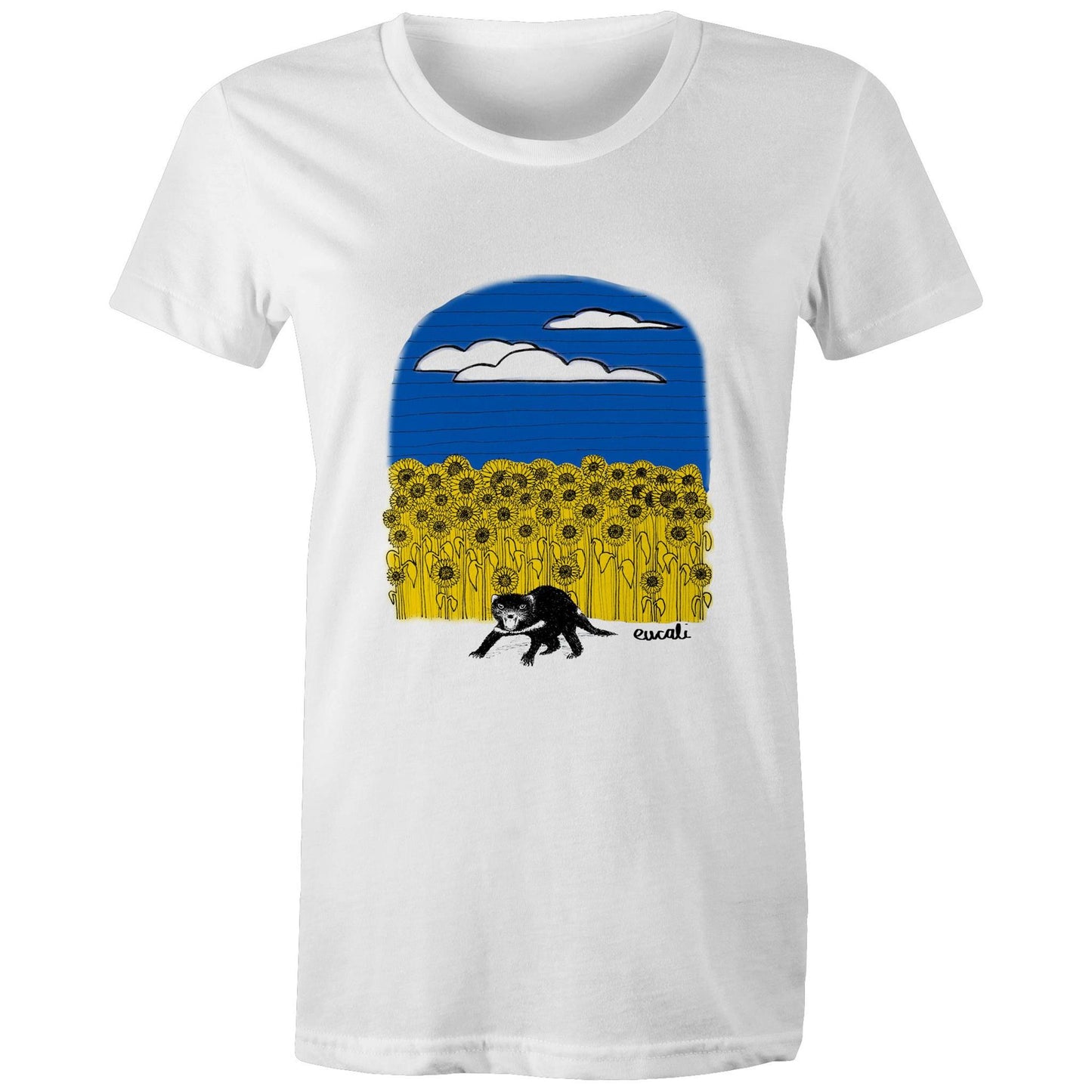 "For Ukraine, with love" T-Shirt (women's fit)