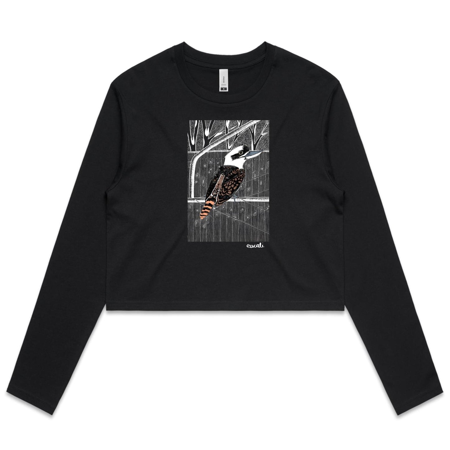 "King of the Bush" Long Sleeve Crop T-Shirt