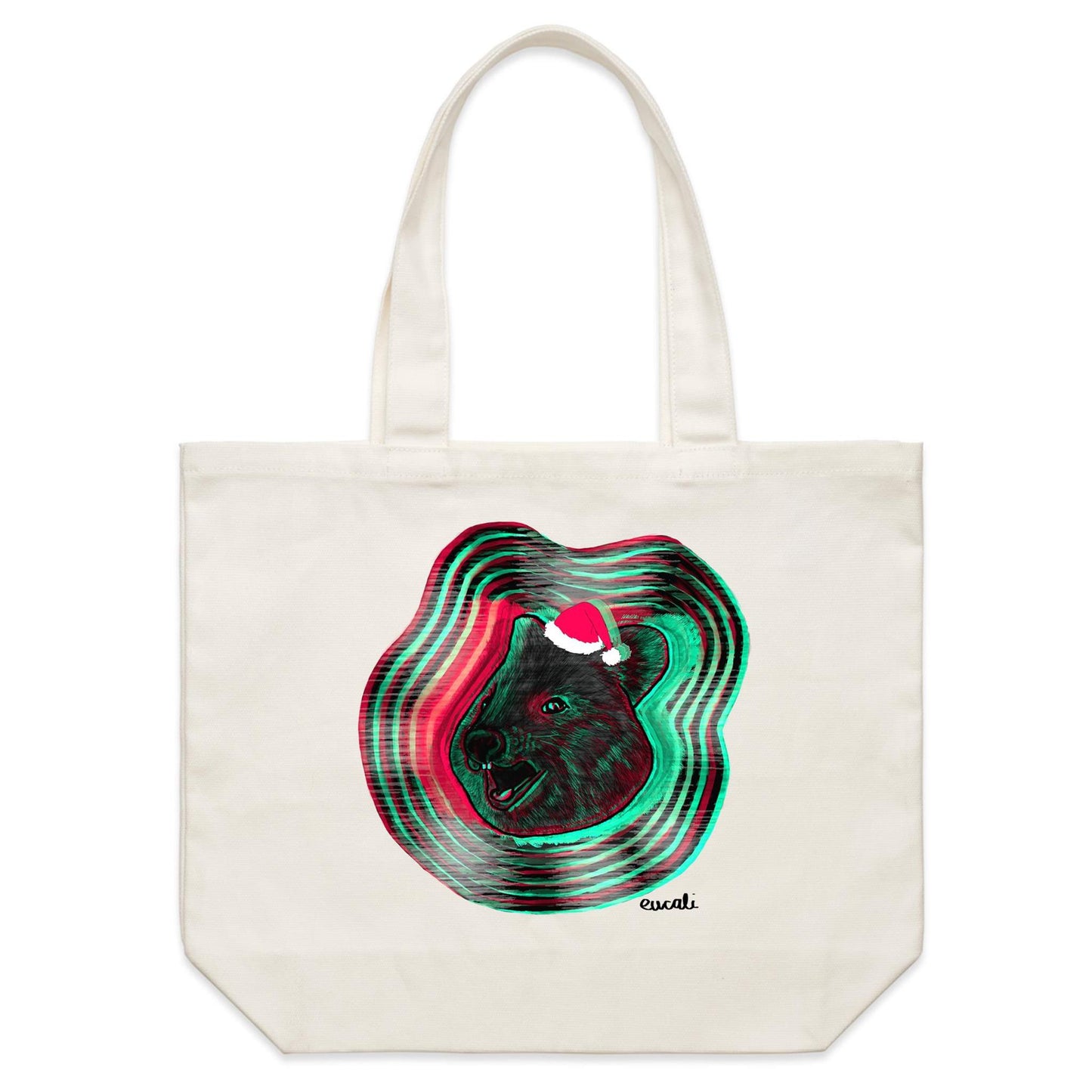 "It's a CHRISTMAS Quokka" Canvas Tote Bag