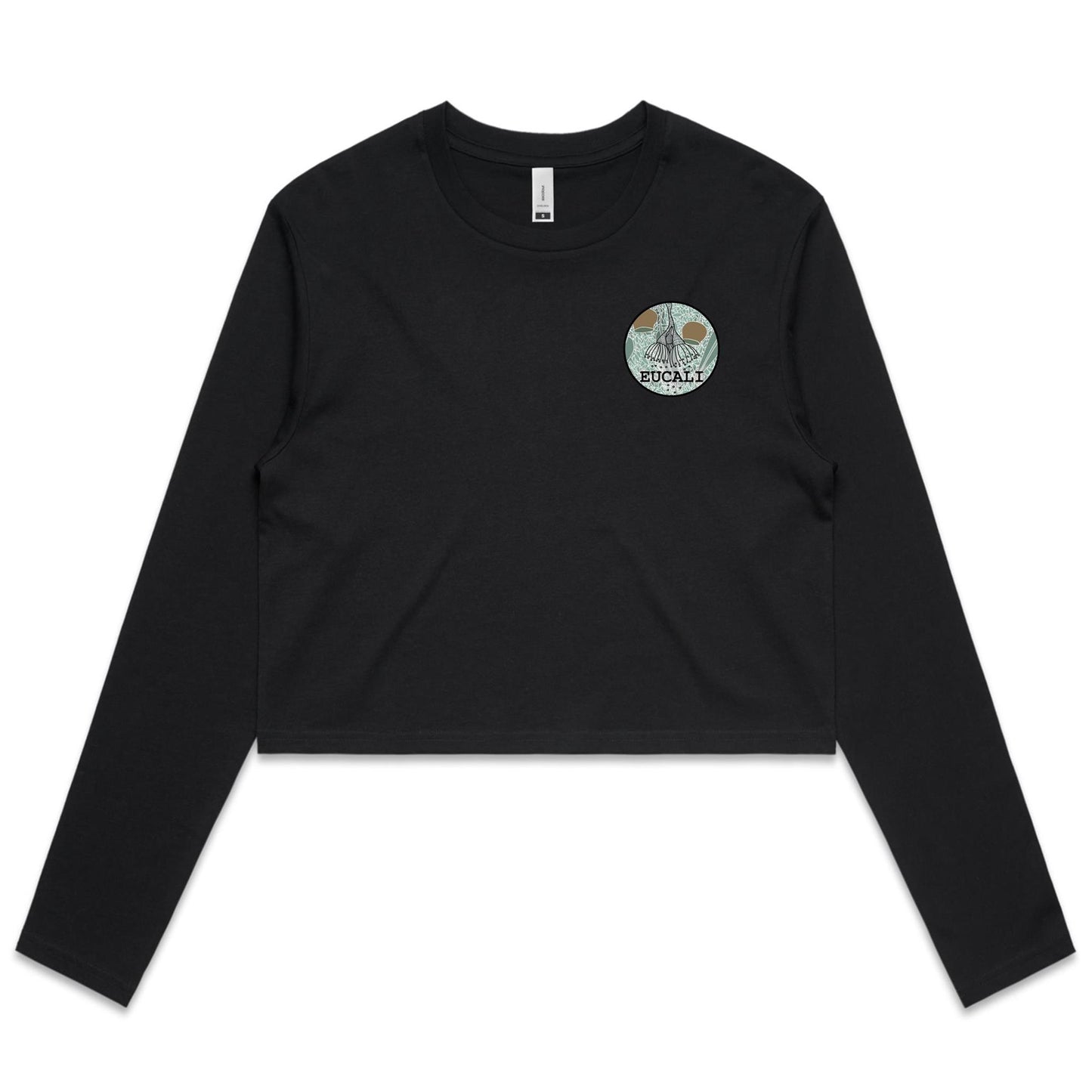 "Eucali, Bushland Paradise" Long Sleeve Crop T-Shirt