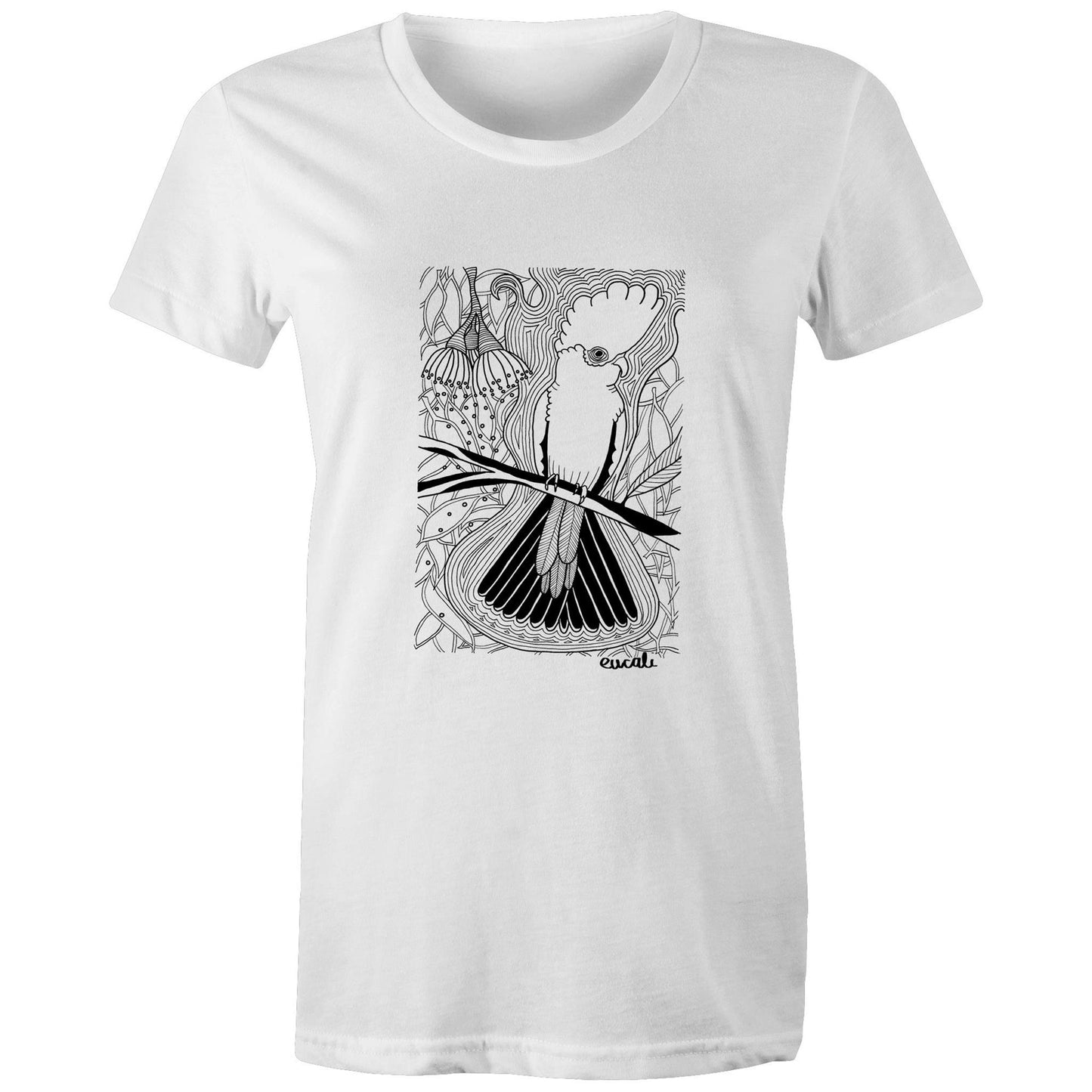 "MONOCHROME Flaming Galah" T-Shirt (women's fit)