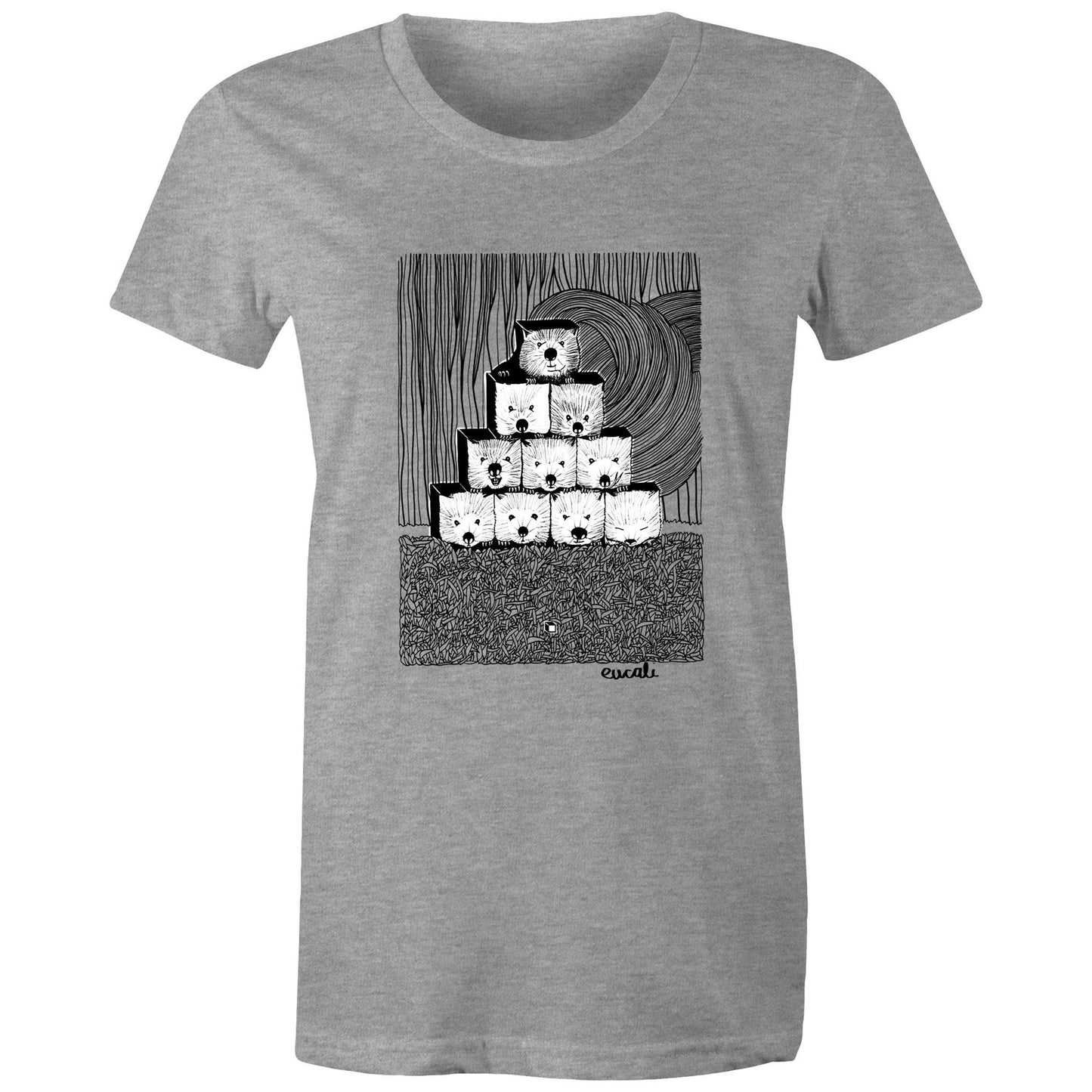 "MONOCHROME Wombats³" T-Shirt (women's fit)