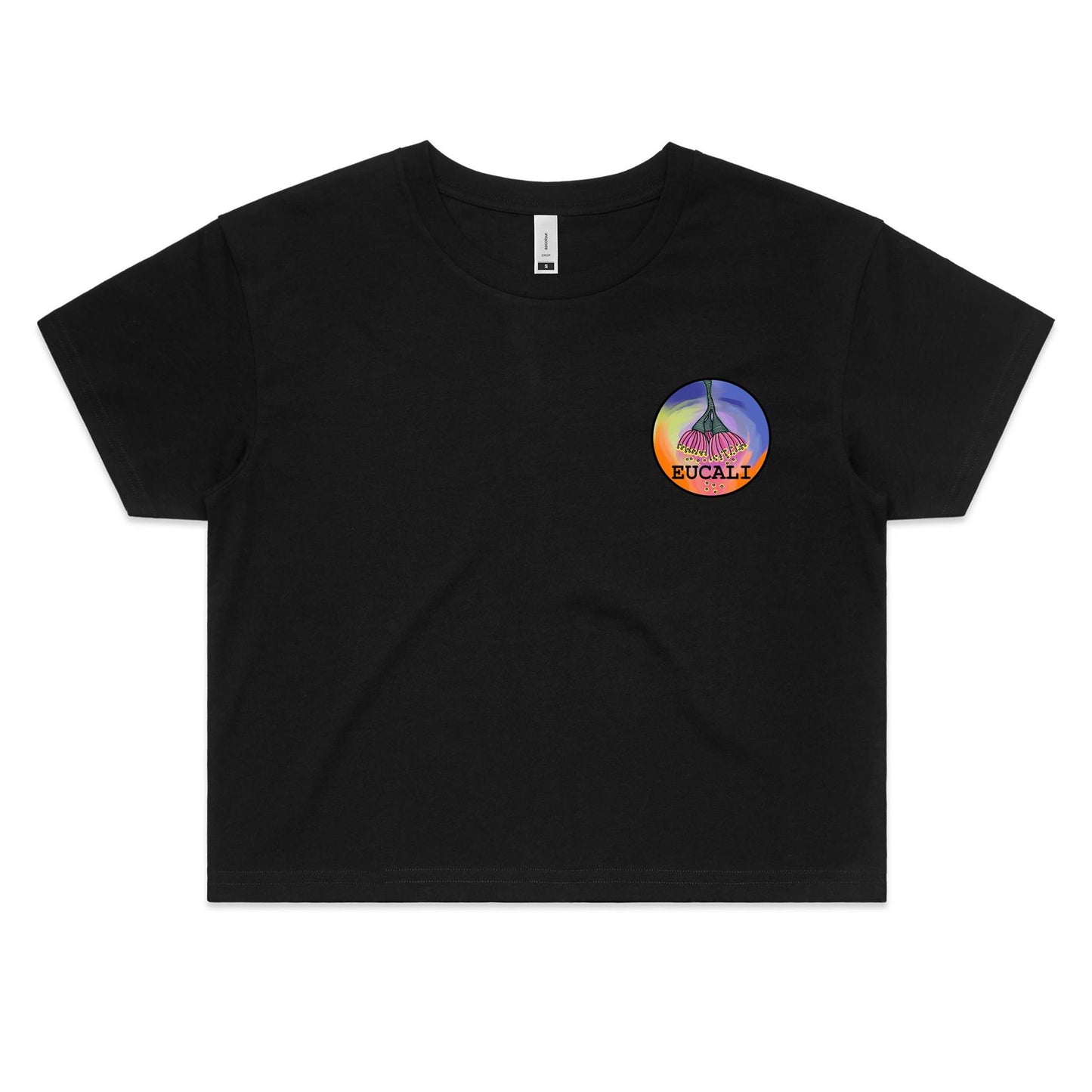 "Eucali, I Love Colour" Crop T-Shirt